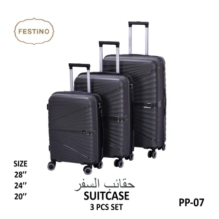 FESTiNO Hard Cabin Travel Suitcase 3pcs Set - PP